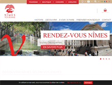 Tablet Screenshot of nimes-tourisme.com